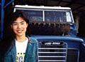 Midori and her Land Rover 109
